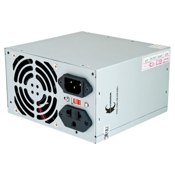 Fonte 450W Nominais 20/24 Pinos Sata C/ Cabo de Força Colet